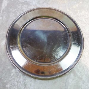 Dækketallerken sølv