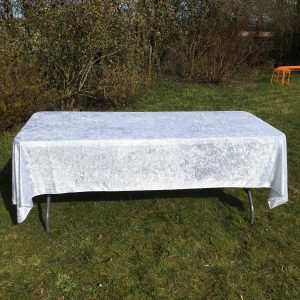 Hvid Dug Nervøs Velour