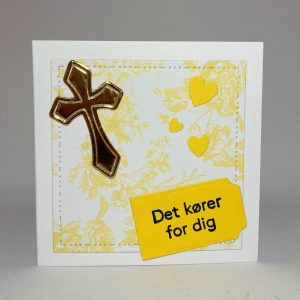 Konfirmations Kort Blomst