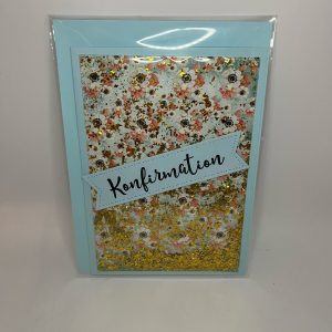 Konfirmationskort Blå