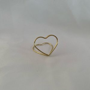 Bordkortholder Guld hjerte