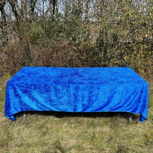 Blå Dug Nervøs Velour