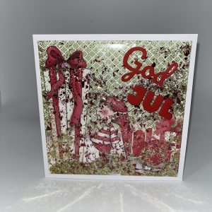 Julekort Rød Glimmer