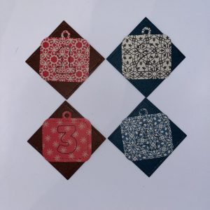 Adventsmærker Firkanter