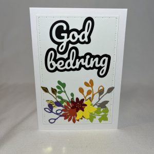 God bedring kort blomster