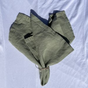 Stofserviet Hør Støvgrøn