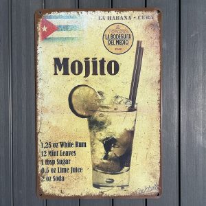 Mojito Metalskilt