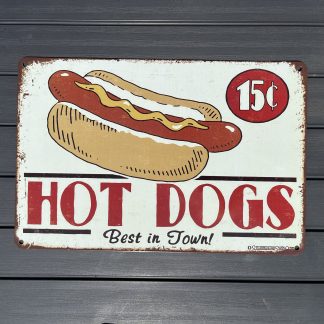 Hot Dogs Metalskilt